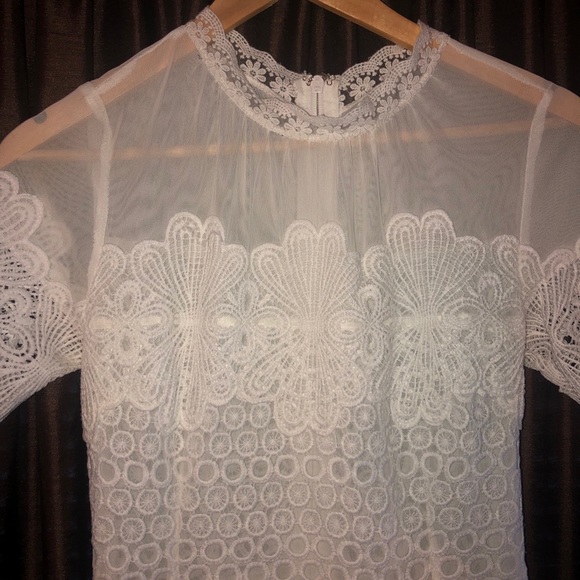 Beautiful White Eyelet Dress - Picture 2 of 3